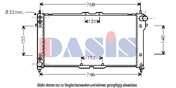 AKS DASIS radiatorius, variklio aušinimas 111000N